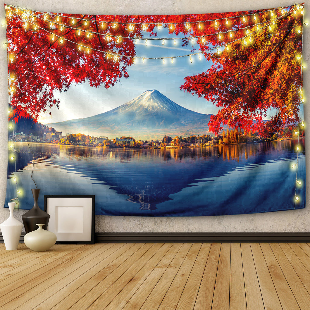 Colorful Autumn Season and Mountain Tapestry