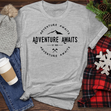 Load image into Gallery viewer, Adventure Awaits Heather Tee