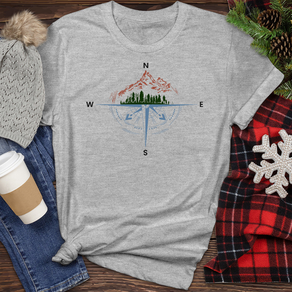 Compass Mountain Heathered Tee