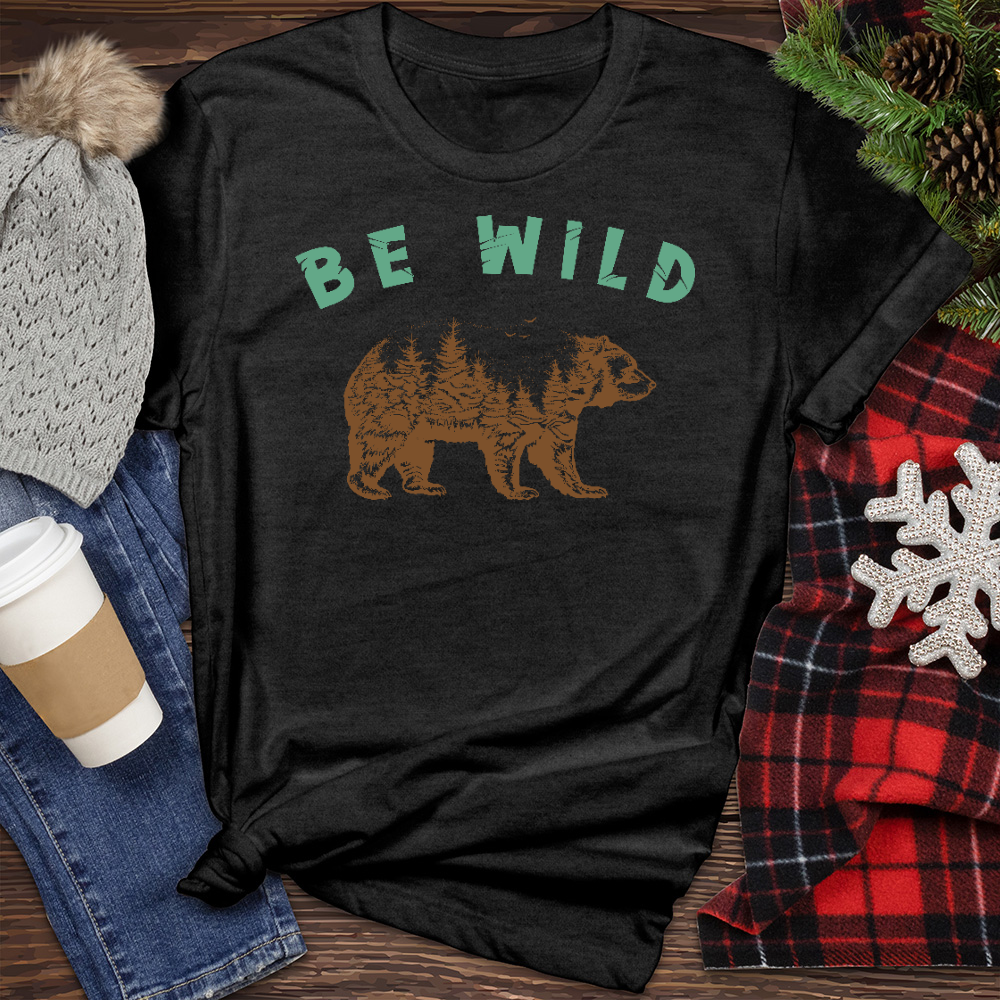 Be Wild Bear Heathered Tee