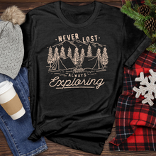 Load image into Gallery viewer, Never Lost Always Exploring Heathered Tee