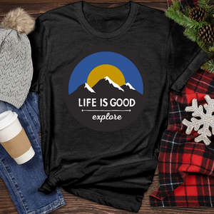 Life Is Good Heathered Tee
