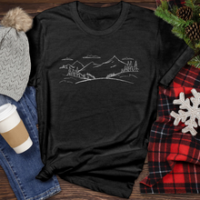 Load image into Gallery viewer, Outline Mountain Heathered Tee