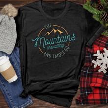 Load image into Gallery viewer, The Mountains Are Calling Heathered Tee