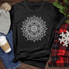 Load image into Gallery viewer, White Mandala Heathered Tee