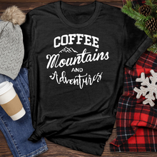 Load image into Gallery viewer, Coffee Mountains and Adventures Heathered Tee
