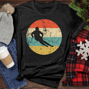 Retro Ski 01 Heathered Tee