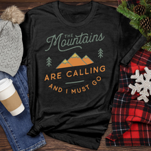 Load image into Gallery viewer, Mountains Are Calling Heathered Tee