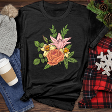 Load image into Gallery viewer, Floral Composition With Flowers Heathered Tee