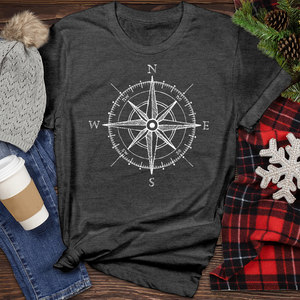 Compass Heathered Tee