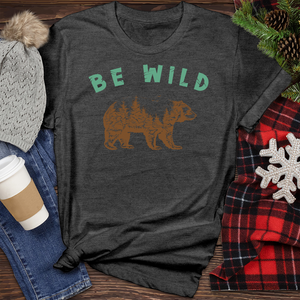 Be Wild Bear Heathered Tee