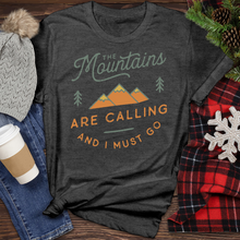 Load image into Gallery viewer, Mountains Are Calling Heathered Tee