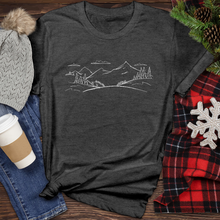 Load image into Gallery viewer, Outline Mountain Heathered Tee