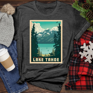 Lkae Tahoe Heathered Tee