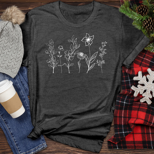 Various Flowers Heathered Tee