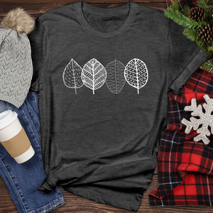 Leaves Set Heathered Tee