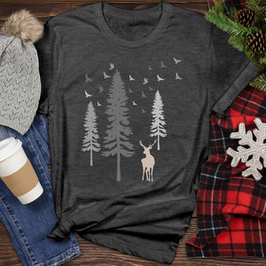 Deer Tree Heathered Tee