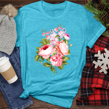 Load image into Gallery viewer, Flower Bouquet 2 Heathered Tee