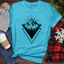 Load image into Gallery viewer, Mountain Tree Triangle Heathered Tee