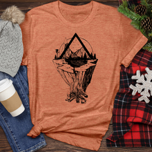 Load image into Gallery viewer, Bonfire Lake and Mountain Heathered Tee