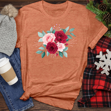 Load image into Gallery viewer, Flower Bouquet Heathered Tee