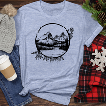 Load image into Gallery viewer, Mountain River Lotus Heathered Tee