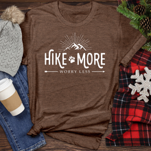 Load image into Gallery viewer, Hike More Worry Less Heathered Tee