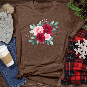 Flower Bouquet Heathered Tee