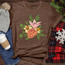 Load image into Gallery viewer, Floral Composition With Flowers Heathered Tee