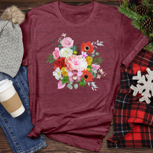 Load image into Gallery viewer, Realistic Flower Bunch Heathered Tee