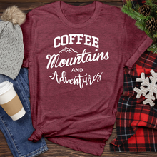 Load image into Gallery viewer, Coffee Mountains and Adventures Heathered Tee