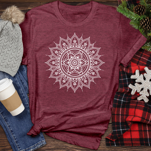 White Mandala Heathered Tee
