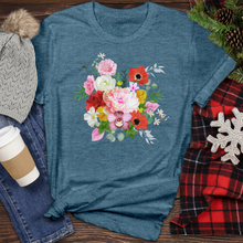 Load image into Gallery viewer, Realistic Flower Bunch Heathered Tee