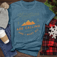 Load image into Gallery viewer, Mountains Are Calling Heathered Tee