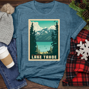 Lkae Tahoe Heathered Tee