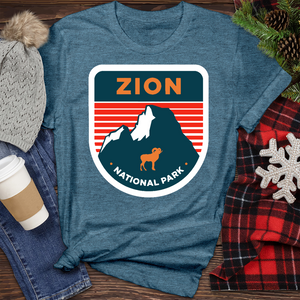 Zion National Park Heathered Tee