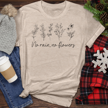 Load image into Gallery viewer, No Rain, No Flowers 01 Heathered Tee