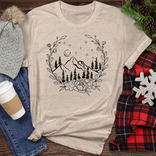 Load image into Gallery viewer, Mountains and Leaves Heathered Tee