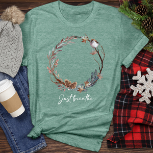 Just Breathe Heathered Tee