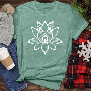 Lotus Flower Heathered Tee