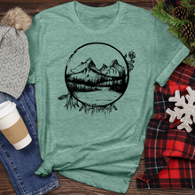 Load image into Gallery viewer, Mountain River Lotus Heathered Tee