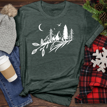 Load image into Gallery viewer, Mountain and Tree Heathered Tee