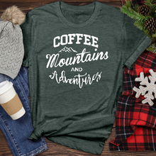Load image into Gallery viewer, Coffee Mountains and Adventures Heathered Tee
