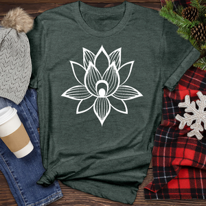 Lotus Flower Heathered Tee