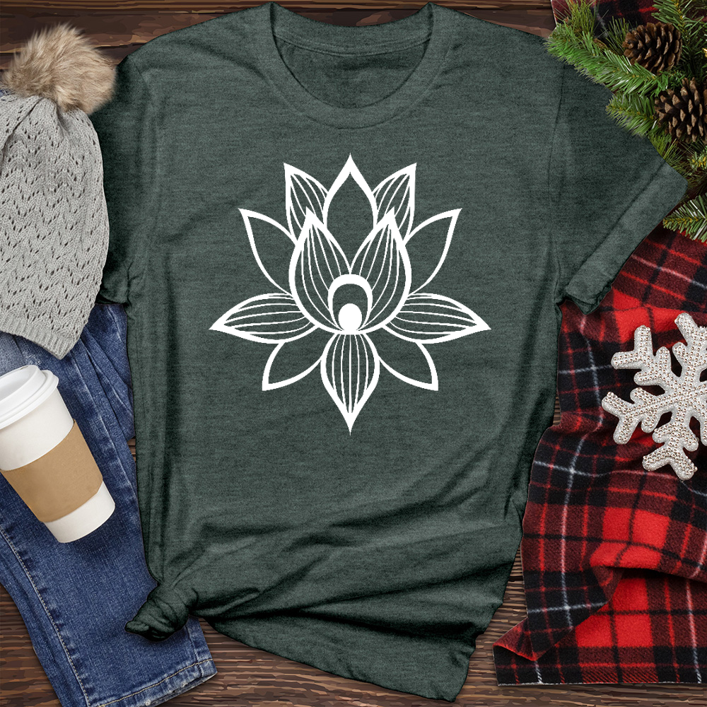 Lotus Flower Heathered Tee