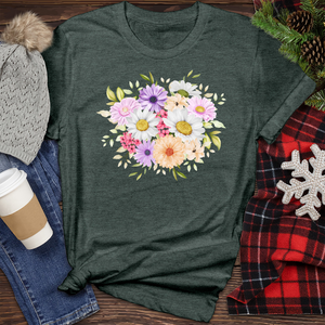Flowers Bouquets Heathered Tee