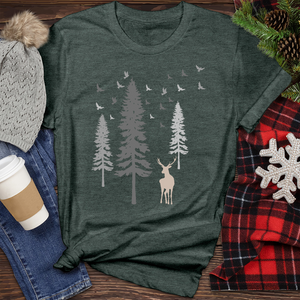Deer Tree Heathered Tee