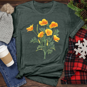 Sunlight Flower Heathered Tee