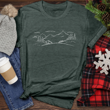 Load image into Gallery viewer, Outline Mountain Heathered Tee