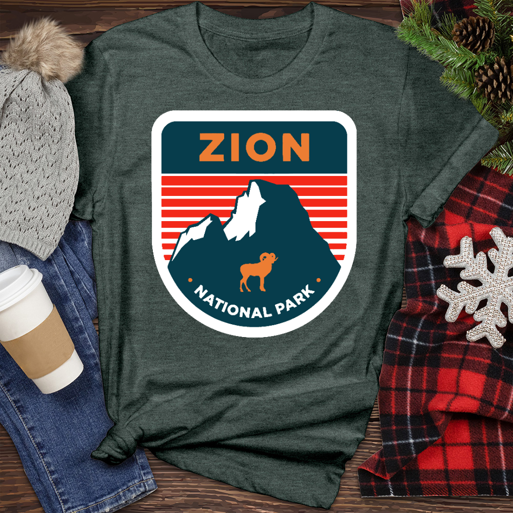 Zion National Park Heathered Tee